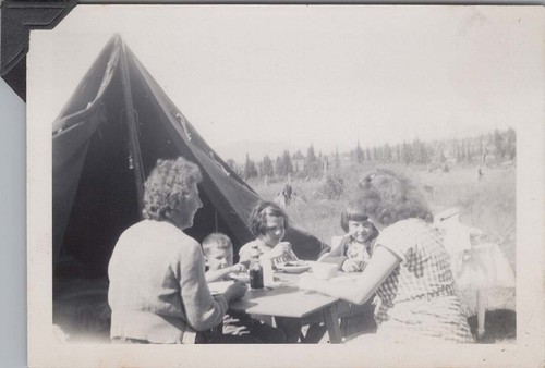 1950 family eating table - family,