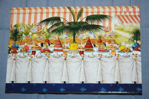 Luncheon table laid - luncheon, under